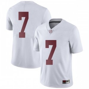 Men's Alabama Crimson Tide #7 Braxton Barker White Limited NCAA College Football Jersey 2403CSUN5